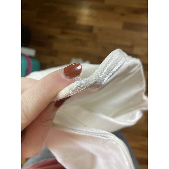 Superdown Gianna Sweathart Split Gown White Maxi Formal Holiday Black Tie Medium - Picture 14 of 14